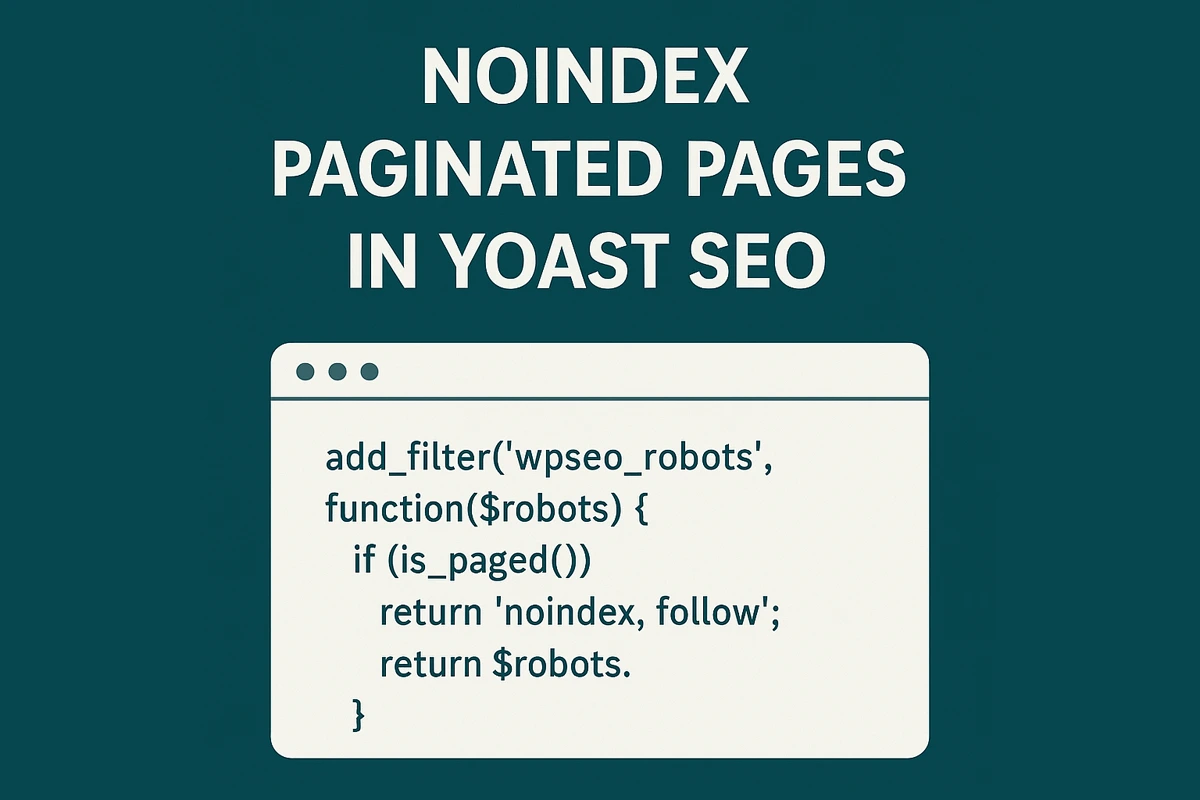 How to Noindex Paginated Pages in Yoast SEO